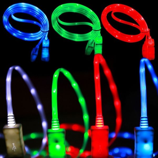Lan Cable Led LED flat wire luminous data cable (Android system) - L192