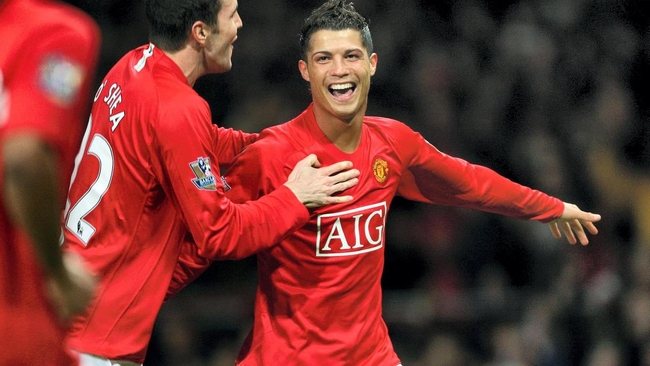 កីឡាករ Cristiano Ronaldo កាលលេងនៅក្លិប Manchester United