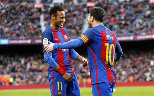 &nbsp; កីឡាករ Neymar និង Lionel Messi