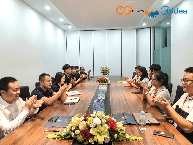 កម្មវិធីចុះអនុស្សរណៈនៃការយោគយល់ រវាងក្រុមហ៊ុន Midea ជាមួយ E-Gets
