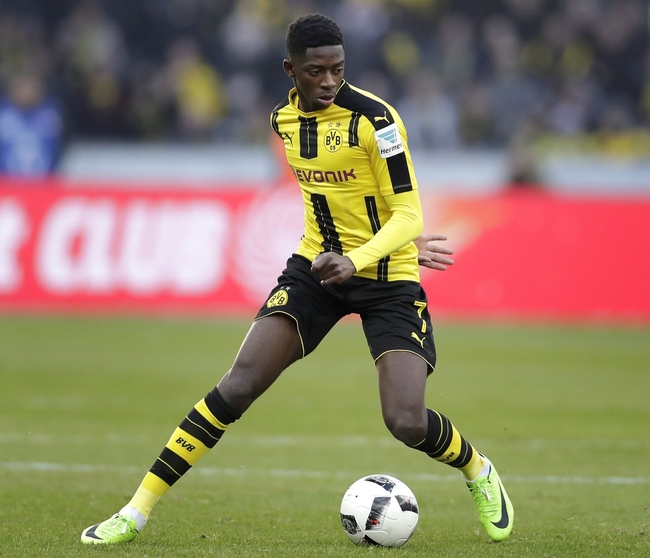 កីឡាករ Ousmane Dembélé កាលលេងនៅក្លិប Borussia Dortmund